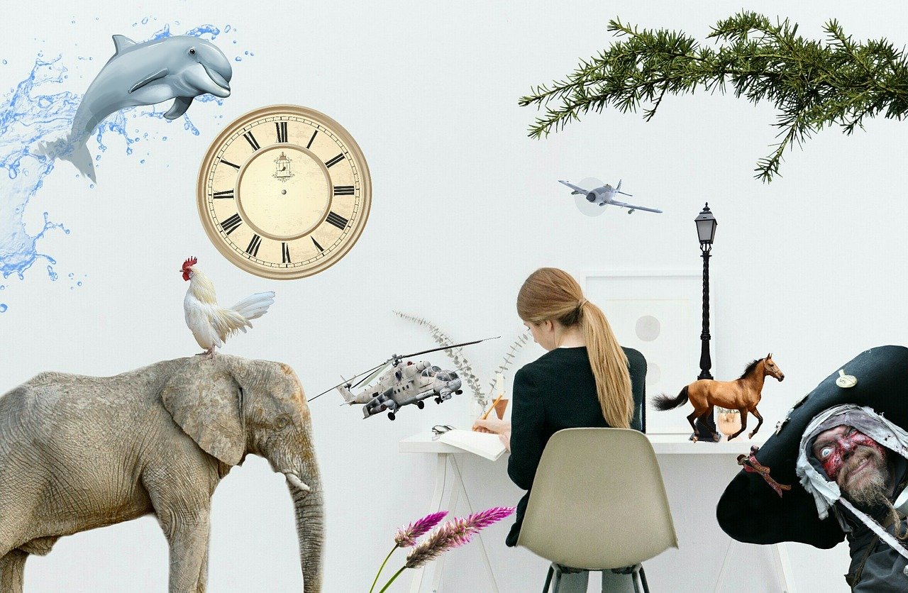 writing, writing about, something, imagination, illusions, blogging, variety, freelancer, fantasy, brain, elephant, horse, pirate, nature, desk, home, tree, dolphin, splashing, water, story, novels